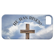 He Has Risen Rugged Cross Sky iPhone 5 Cases