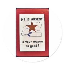 He Is Absent, Is Your Reason As Good? Sticker