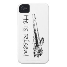 He is risen holy cross iPhone 4 Case-Mate case