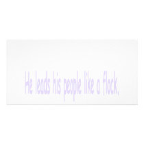 He leads picture card