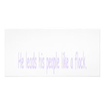 He leads picture card