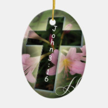 He Lives Easter Card Ornaments