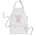 He Put a Ring On It Bride aprons