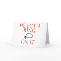He Put a Ring On It Bride