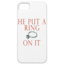 He Put a Ring on It iPhone 5 Covers