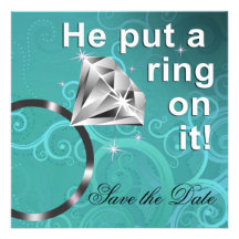 He put a ring on it - Save the Date Announcement