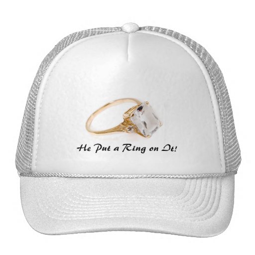 He Put a Ring on It/Save the Date Mesh Hat