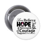 Head and Neck Cancer Collage of Hope Pinback Button