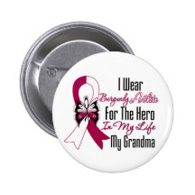 Head and Neck Cancer Hero My Grandma Button