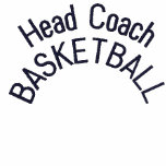 Head Coach BASKETBALL embroidered shirts