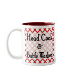 Head Cook and Bottle Washer Funny Saying Mug