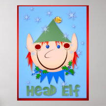 Head Elf Poster