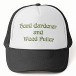 Head Gardener and Weed Puller hats
