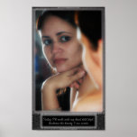 "Head held high" Reflection inspirational poster