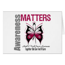 Head Neck Cancer Awareness Matters Greeting Card