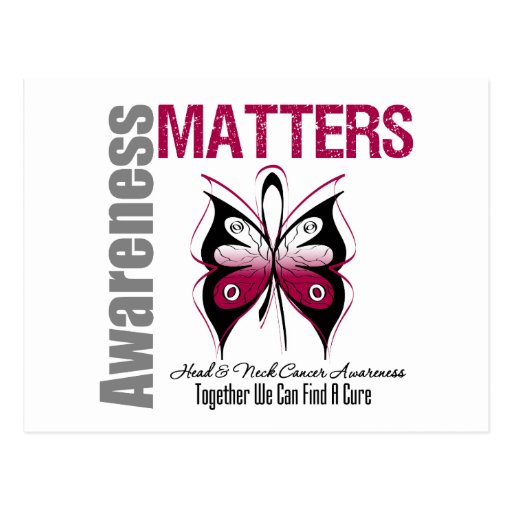 Head Neck Cancer Awareness Matters Postcards
