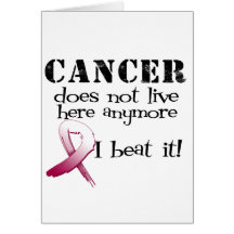 Head Neck Cancer Does Not Live Here Anymore Greeting Card