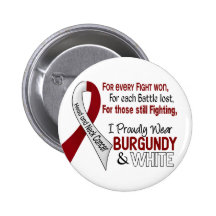 Head & Neck Cancer I Proudly Wear Burgundy White 1 Pins