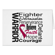 Head Neck Cancer Warrior Collage Cards