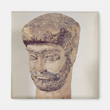 Head of a beaded man, c.1800 BC Refrigerator Magnets