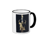 Head of a bull, decoration from a harp coffee mug