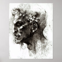 Head of a Satyr Print