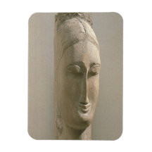 Head of a Woman (stone) Rectangle Magnets
