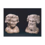 Head of Bacchus and satyr from a hermatic pillar