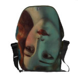Head of Girl with Long Blonde Hair Fine Art Bag Messenger Bag