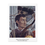 Head Of One Of The Archers By Andrea Mantegna Postcards