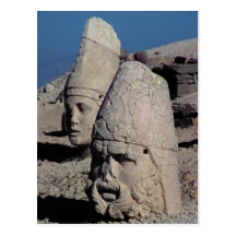 Head of Zeus-Oromandes and a goddess Postcards