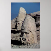 Head of Zeus-Oromandes and a goddess Print