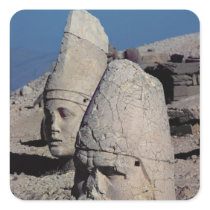 Head of Zeus-Oromandes and a goddess Square Sticker