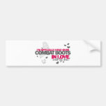 Head over Combat Boots Bumper Sticker