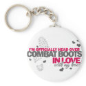 Head over Combat Boots keychains