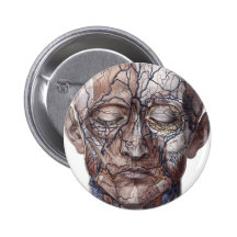 Head Veins and Muscles Pinback Buttons