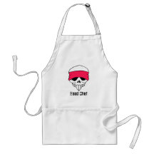 Headbanded Skull Apron Template