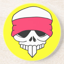 Headbanded Skull Coaster