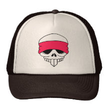 Headbanded Skull Hat