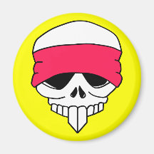 Headbanded Skull Magnet