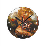 Headless Horseman Pursuing Ichabod Crane Clock