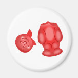 Headless Jelly Baby Refrigerator Magnets