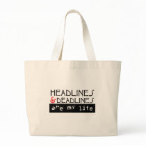 Headlines & Deadlines Canvas Bag