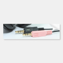 Headphone Bumper Stickers