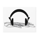 headphone post card