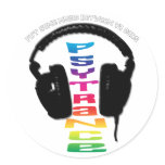 headphone-psytrance stickers