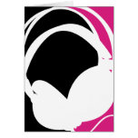 Headphone Silhouette Card