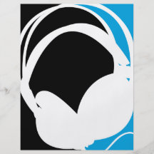 Headphone Silhouette Flyer