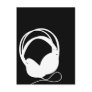 Headphone Silhouette Postcard