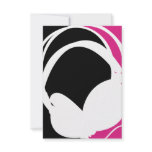 Headphone Silhouette RSVP Card invitations